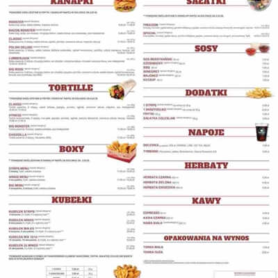 menu card-price list X7
