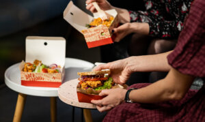 eco food packaging cardboard boxes for takeaway and delivery