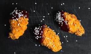 deep-fried chicken wings perfectly breaded wings