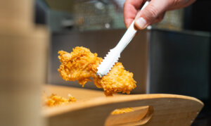 coating the chicken chicken coating