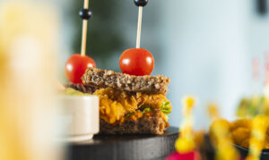 Chicken snack skewers