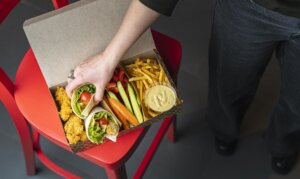 Snack box PARTY BOX compartmentalised paper box