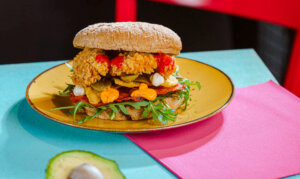 A chicken dish in Mexican style 