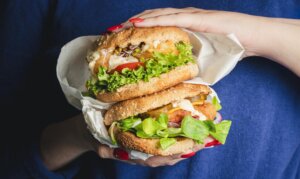 Fish burgers Fish burger with cheese
