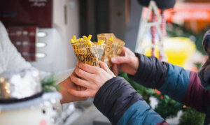 Chicken street food Street food at various events and festivals