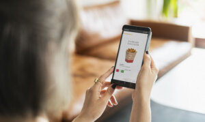 An app for ordering food online